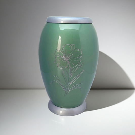 Floréna Adult Cremation Urn-Adult Urn for Ashes-Cremation Urns- The cremation urns for ashes and keepsakes for ashes come in a variety of styles to suit most tastes, decor and different volumes of funeral ashes.