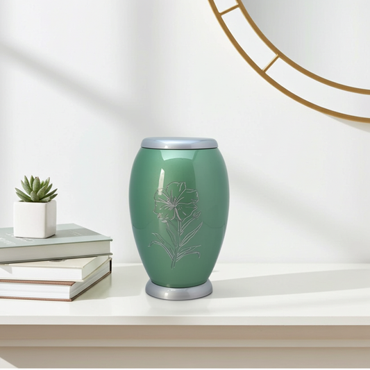 Floréna Adult Cremation Urn-Adult Urn for Ashes-Cremation Urns- The cremation urns for ashes and keepsakes for ashes come in a variety of styles to suit most tastes, decor and different volumes of funeral ashes.