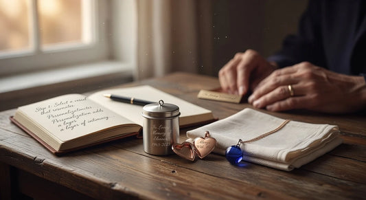 Professional header image for list-based article: Personalised Memorial Ornaments for Ashes: A Gentle Guide