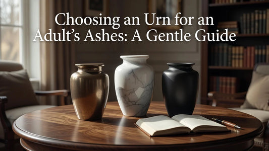 Professional header image for list-based article: Choosing an Urn for an Adult's Ashes: A Gentle Guide