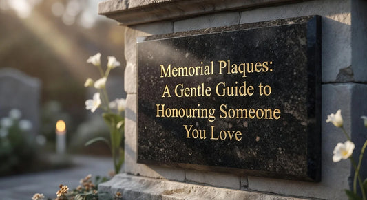 Professional header image for list-based article: Memorial Plaques: A Gentle Guide to Honouring Someone You...