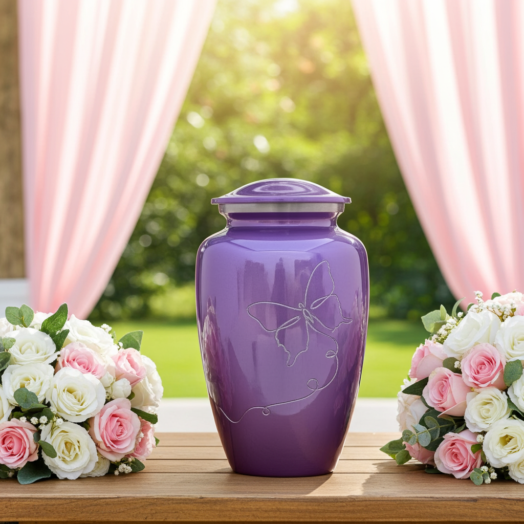 Aurelia Adult Cremation Urn-Adult Urn for Ashes-Cremation Urns- The cremation urns for ashes and keepsakes for ashes come in a variety of styles to suit most tastes, decor and different volumes of funeral ashes.