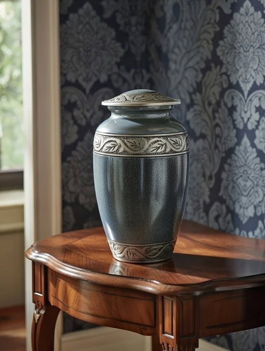 Laska Adult Ashes Urn-Adult Urn for Ashes-Cremation Urns- The cremation urns for ashes and keepsakes for ashes come in a variety of styles to suit most tastes, decor and different volumes of funeral ashes.